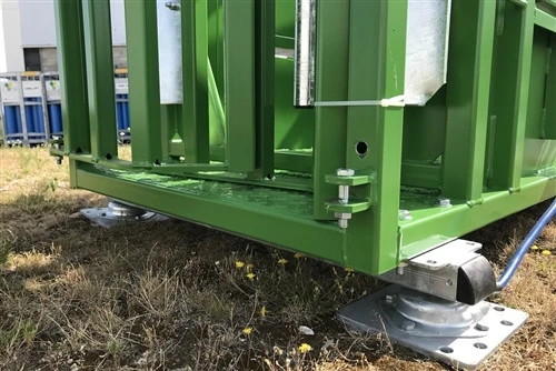 Weighing Livestock with Load Bars Under a Cattle Crush